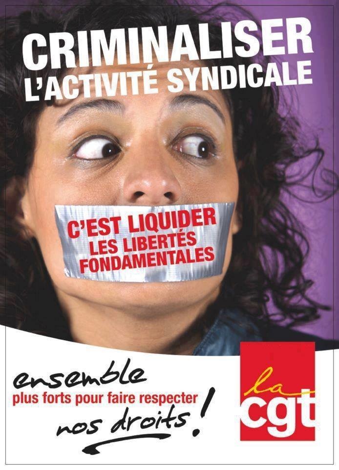 NON à la criminalisation de lactivité syndicale préavis de grève